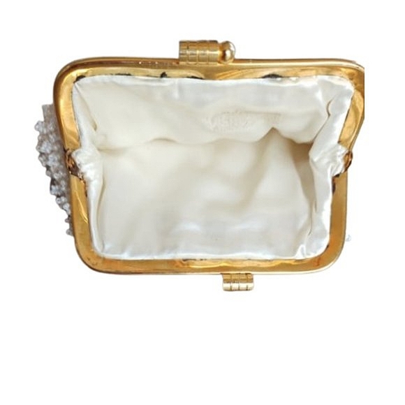 💍Host Pick Romantic Vintage Mini Beaded Clutch Purse Cottagecore Wedding - Picture 6 of 8